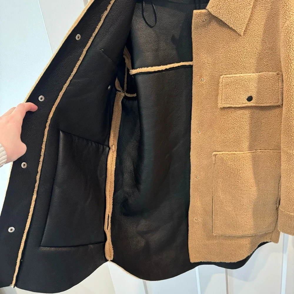 NEW Zara Teddy Shacket